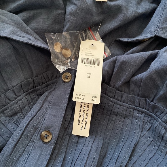 Pilcro Anthropologie Corset Midi Shirt Dress - Picture 10 of 12